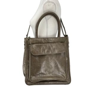 Vintage Y2K Latico Leather Shoulder Bag Gray Handbag